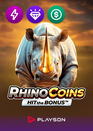 Rhino Coins Hit the Bonus, juego de Playson en Konabet